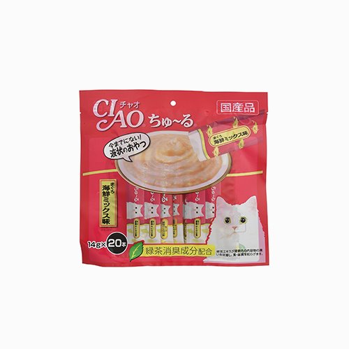 [CIAO] 차오 고양이 간식 츄  참치 해물 혼합 맛 14g × 20 개입
